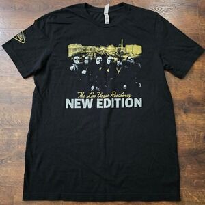 New Edition Las Vegas Residency Concert T-Shirt Mens Large Black R&B Tour Tee